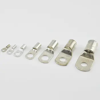 

10PCS SC25-8 Tined copper connecting terminal SC25-10(DTGA) bolt hole cable lugs battery terminals 25mm square wire