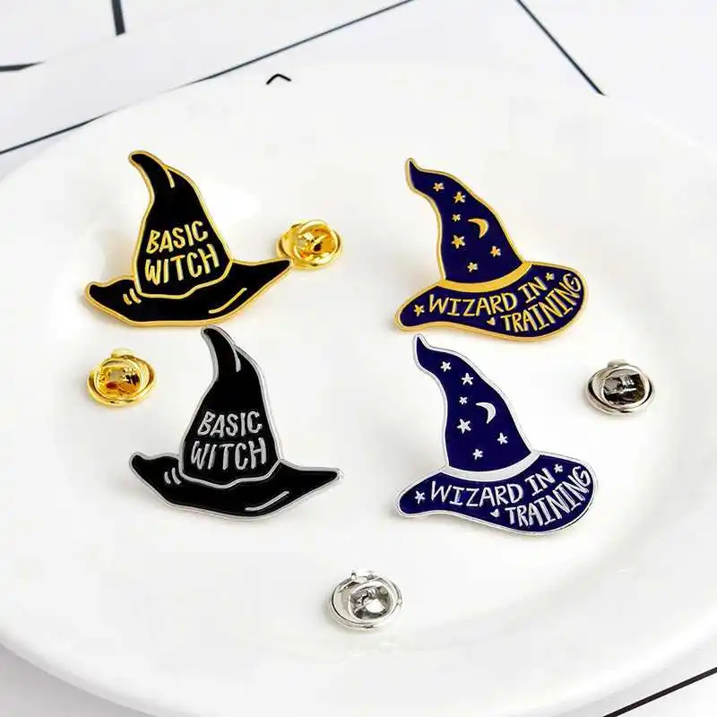 

Gift Cheap Jewelry Fashion Women Lovely New Creativity Cartoon Brooch Magic Hat Brooch Alloy Wholesale Accessories
