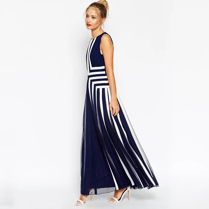 Plus Size Dress XXXXL Women Mesh Striped Maxi Dress Chiffon Long Patchwork Tank Dress Summer TC19601010138 Plus Size Dress XXXXL Women Mesh Striped Maxi Dress Chiffon Long Patchwork Tank Dress Summer TC19601010138