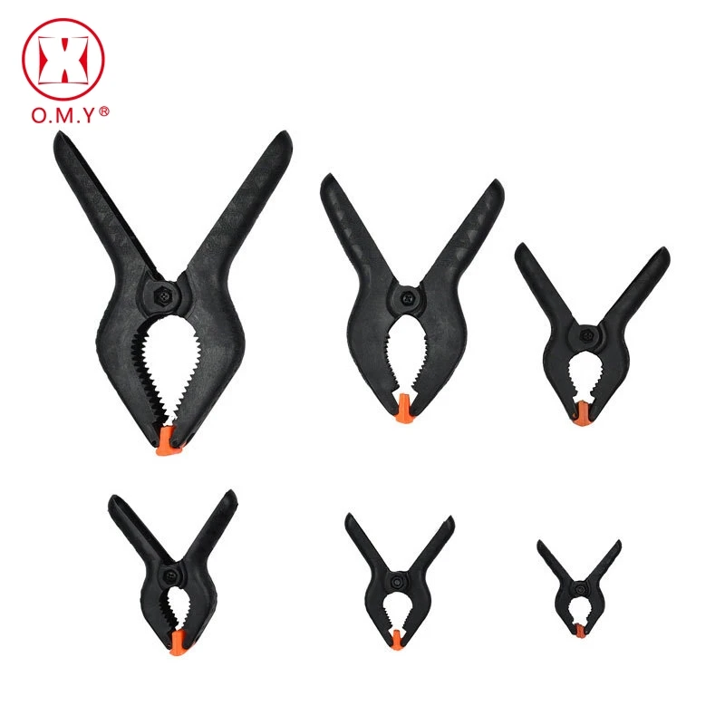 

Woodworking Spring Clip Toggle Clamps 6 pcs/set 2" 3" 3.5" 4" 6" 9" Inch Tools Plastic Nylon For Photo Studio Background Clamp
