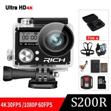 Ультра HD 4K wifi(OEM eken H9R) Экшн-камера 4 k/30fps двойной экран 2,0 lcd go Водонепроницаемая pro sj Экстрим мини видеокамера