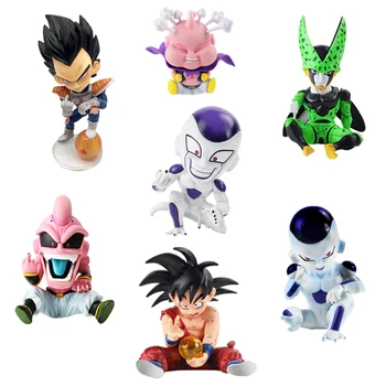 

11cm Anime Dragon Ball Fighter Z Majin Buu Cell PVC Action Figure Toys Model Kid Buu Freeza frieza Fina From