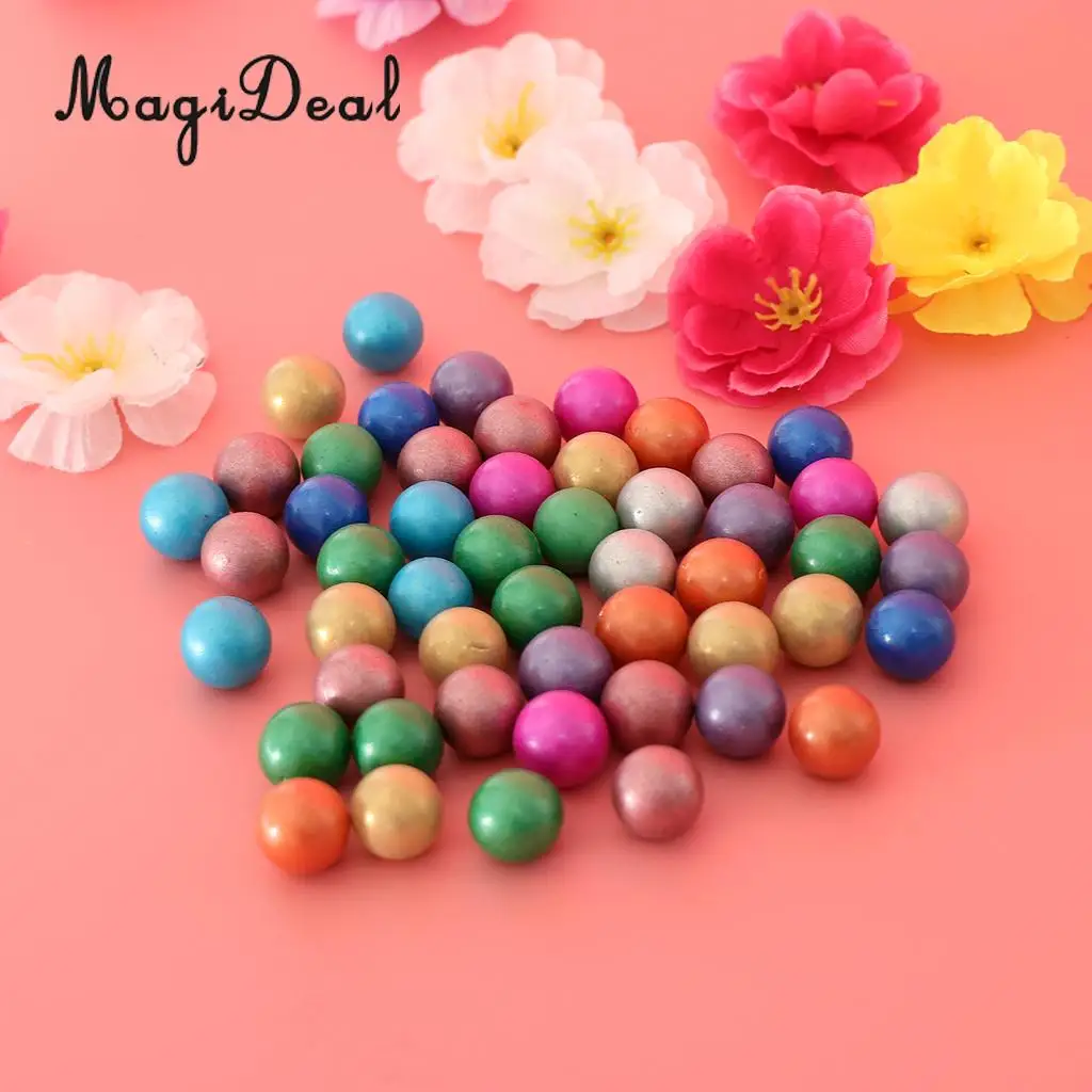90 Pieces of 16mm Colored Glass Marbles, Kids Traditional Ball Game Toy Vase & Fish Tank Decoration #B