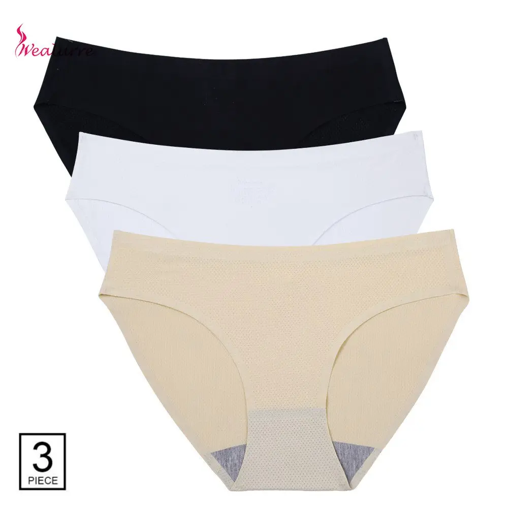 Wealurre Seamless Underwear Spandex Women Briefs Lingerie Ladies