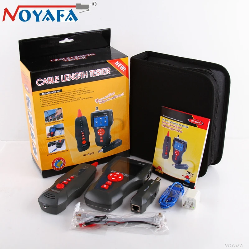 

NOYAFA NF-8601 Network Cable Tester Diagnose Tone Detector BNC PING/POE Metal Line RJ45 RJ11 Phone Wire Tracker Original Packag