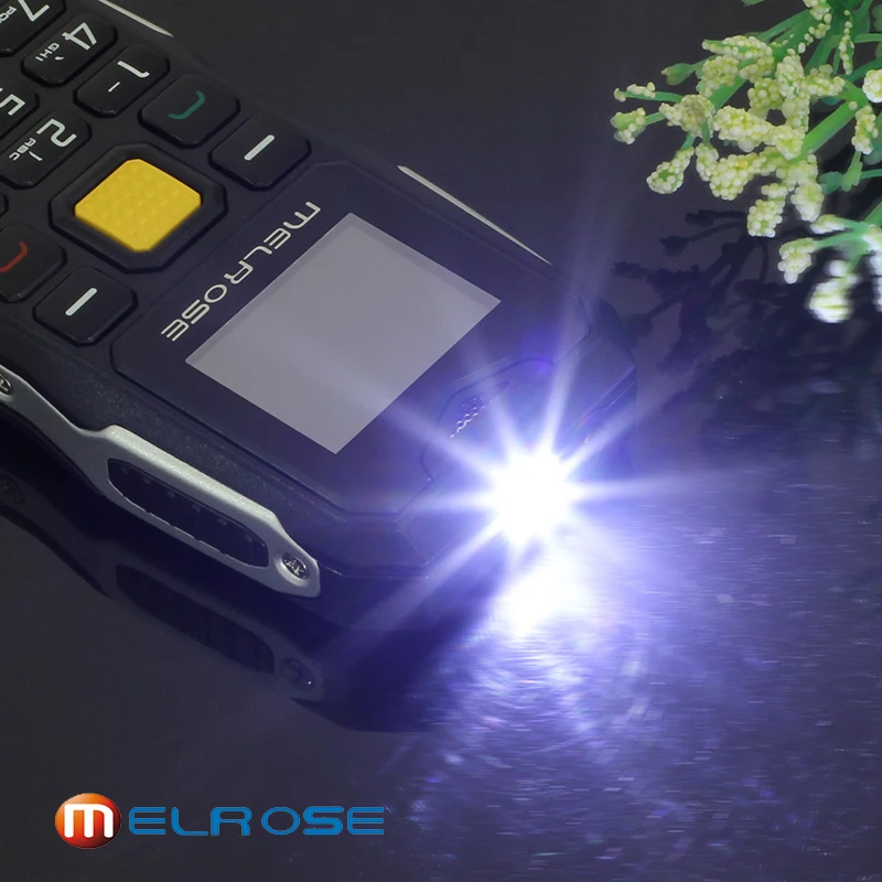  (Gift) Melrose S10 Russian Keyboard Big Voice Bar Simple Mini Cell Phone LED Flashlight FM MP3 Blue