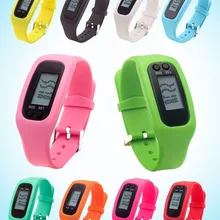 Многофункциональные цифровые часы с ЖК-дисплеем, шагомером, шагомером, силиконовыми часами, модный браслет, калории, прогулки, упражнения