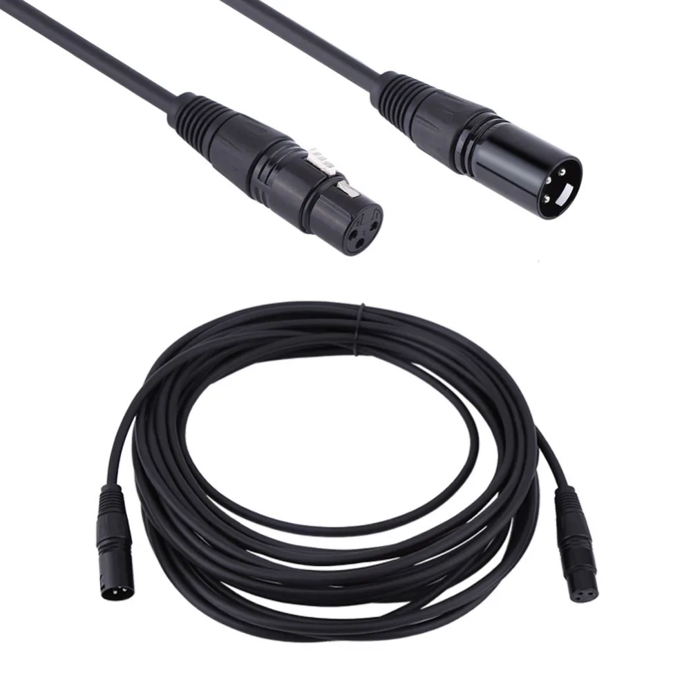 Buy 1M/1.8M XLR Male to Female 3 pin MIC Shielded