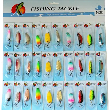 

30 pcs lure Sequin bait hard bait fishing bait fishing suit 4-6cm 3-7g