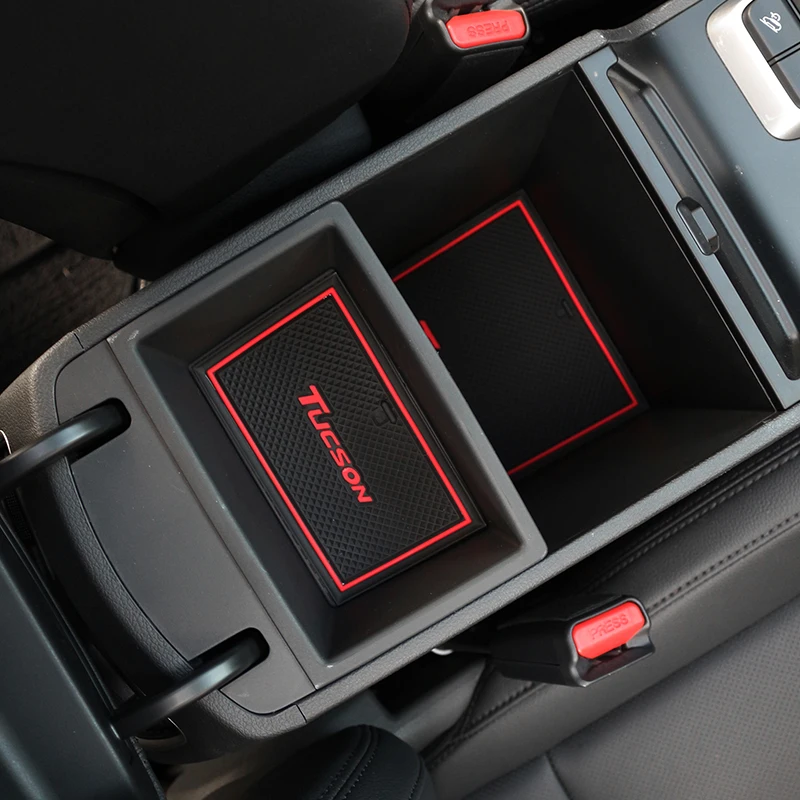  Car-Styling Latex Car-Covers Door Groove Mat Cover Gate Slot Pad Sticker For Hyundai Tucson 2015-20