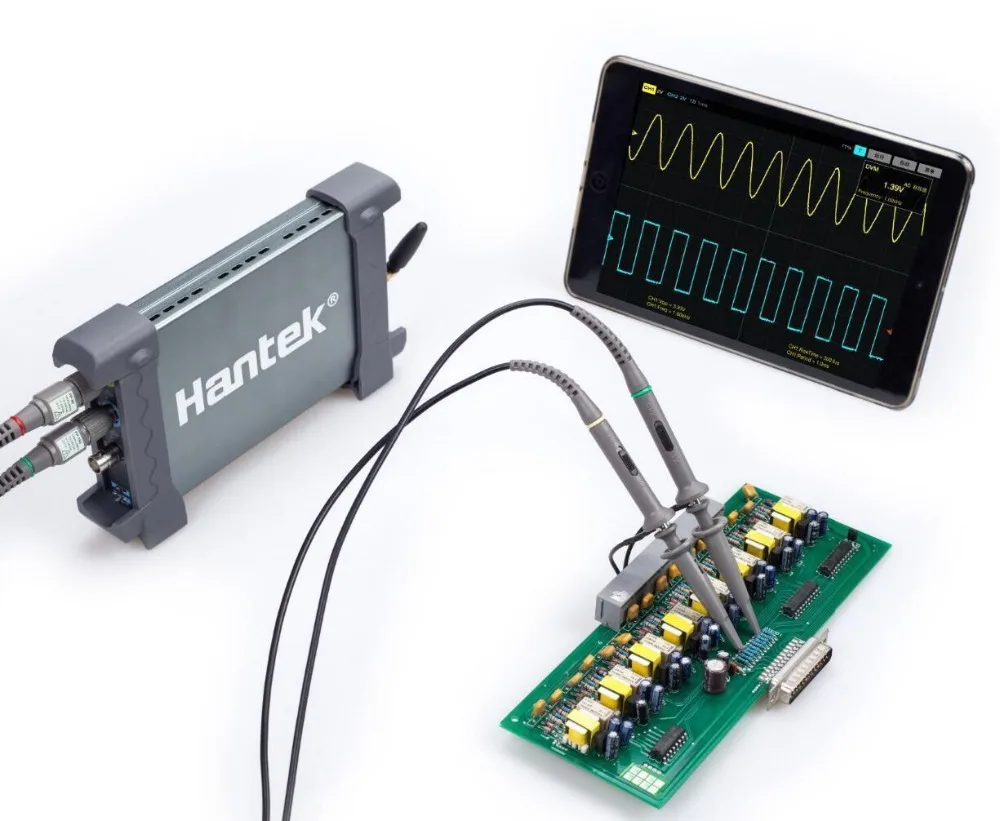 Hantek IDSO1070 70 МГц цифровой мультиметр-осциллограф анализатор логики тестер USB 2 портатичный цифровой осциллограф портативный ПК на основе хранения