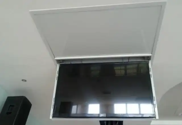 Us 890 0 Motorized Electric Hidden Flip Down False Ceiling Led Lcd Tv Lift Mount Hanger Holder Remote Control Function 110v 250v 1 Pcs In Extension