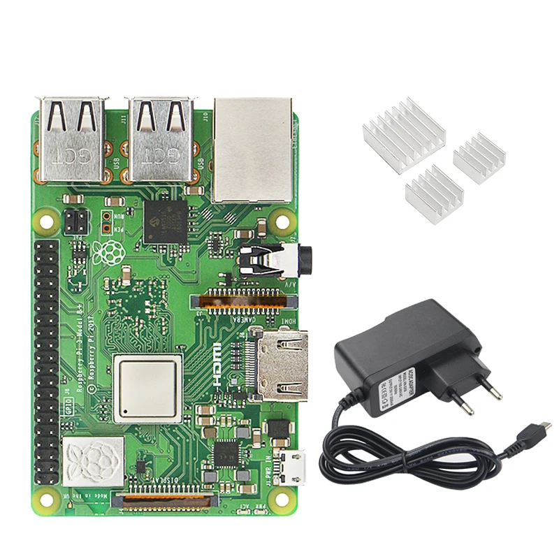 Оригинальный Raspberry Pi 3 model b плюс стартовый комплект с адаптером питания корпус