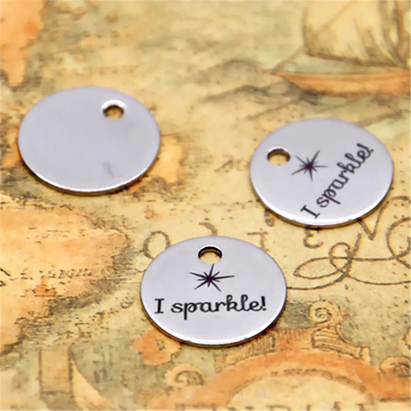 

10pcs I SP! good man charm silver tone message charm pendant 20mm