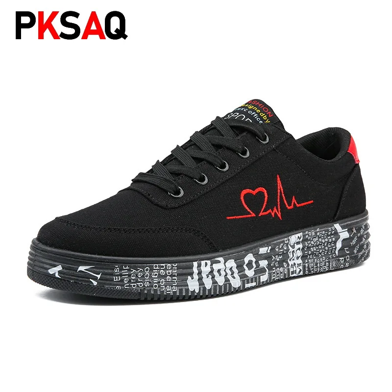 

2019 Fashion Women Vulcanized Shoes Sneakers Ladies Lace-up Casual Shoes Breathable Canvas Lover Shoes Graffiti Flat