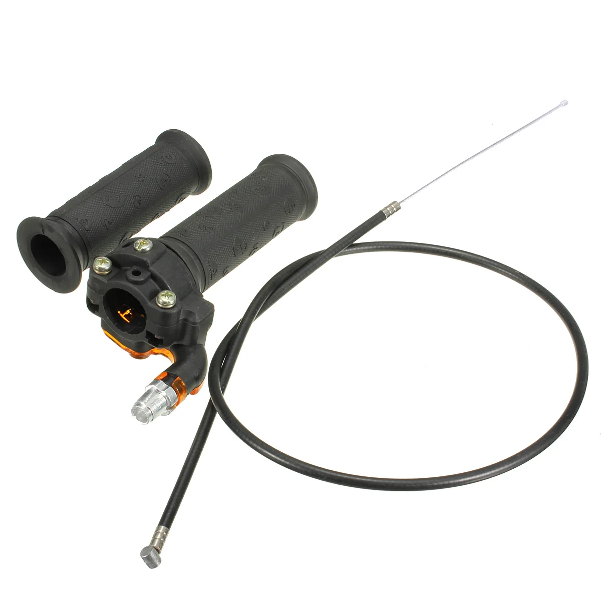 1 Pair 7/8'' Throttle Accelerator Grip Twist 83cm Cable For Pocket bike