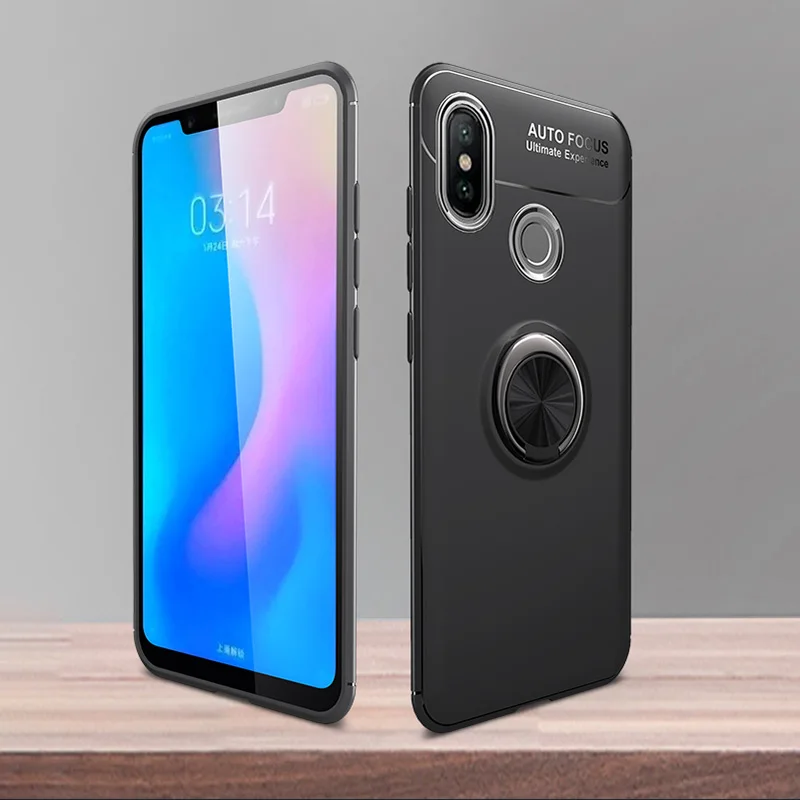 Чехол Toraise Xiaomi Redmi Note 5 с вращающимся металлическим кольцом силиконовый чехол из