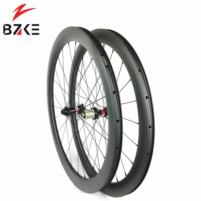 BZKE 700C карбоновые колеса циклокросс 38 мм 50 мм глубина 25 мм Ширина Ультра светильник карбоновые дорожные колеса бескамерные 700c велосипедные колеса