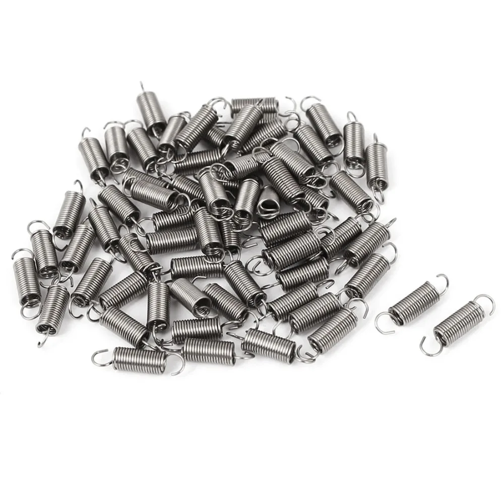 66pcs 12mm Length 0.4mm Wire Diameter 3mm Outer Diameter Stainless Steel Dual Hook Small Tension Spring Hardware Accessories 66pcs 12mm Length 0.4mm Wire Diameter 3mm Outer Diameter Stainless Steel Dual Hook Small Tension Spring Hardware Accessories