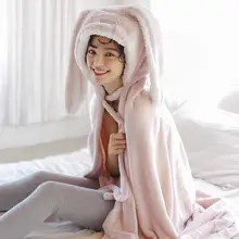 Испания oysho кролик плащ платье-халат мантия халаты халат