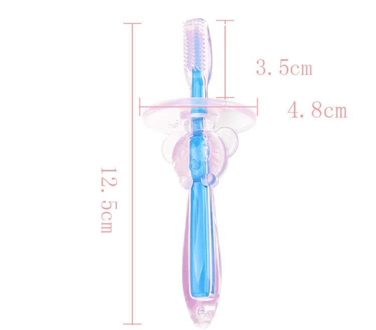 1 шт., Мягкая силиконовая учебная зубная щетка, детская зубная щетка, инструмент для ухода за полостью рта, Детский защитный Прорезыватель для зубов