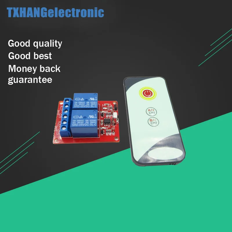 

Two Channel 2CH 5V IR Infrared Remote Controll Switch Relay Module Board