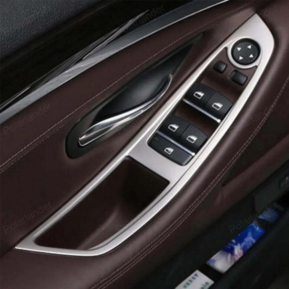 520 525 Matt Chrome Door Window Switch panel cover trim BMW 5 Series F10 2011