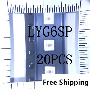 

20pcs LYG6SP LY G6SP 3528 SMD LED Yellow LYG6SP PLCC6 0.5W Power 3528 six-foot yellow yellow car