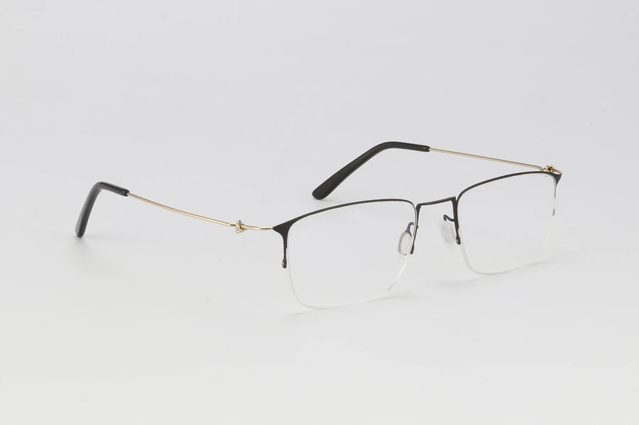 Титановая оправа для очков, мужские полуоправы, очки по рецепту, женские очки для близорукости, оптическая оправа, ультралегкие корейские очки