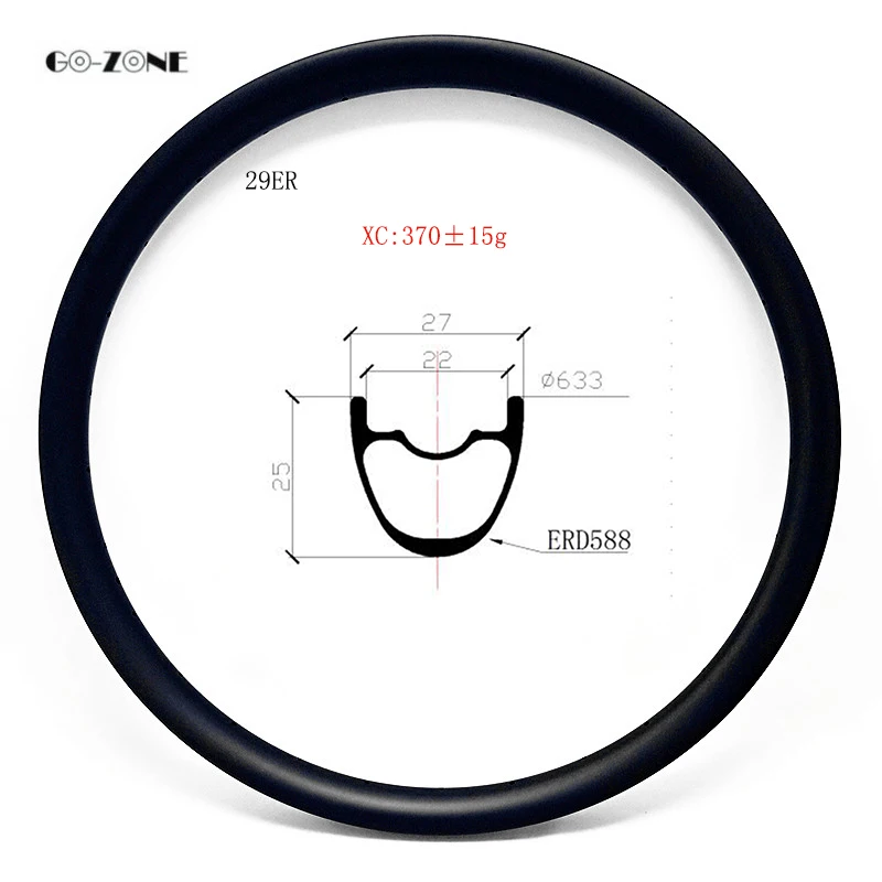 Top Go-zone 29 inch carbon fiber mountain bike rim 27mm width 25mm depth XC tubeless mtb wheel carbon rim,matte/glossy 0 Top Go-zone 29 inch carbon fiber mountain bike rim 27mm width 25mm depth XC tubeless mtb wheel carbon rim,matte/glossy 0