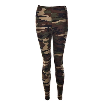 

1Pcs Sexy Fashionable Women Camouflage Army Green Stretch Leggings Pants Trouser Graffiti Slim For Women Gifts Wholesale 3 Color