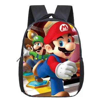 

Hot Game Super Mario Backpack Beautiful Kindergarten Kids Bags Popular Pattern Kids Kindergarten Bags