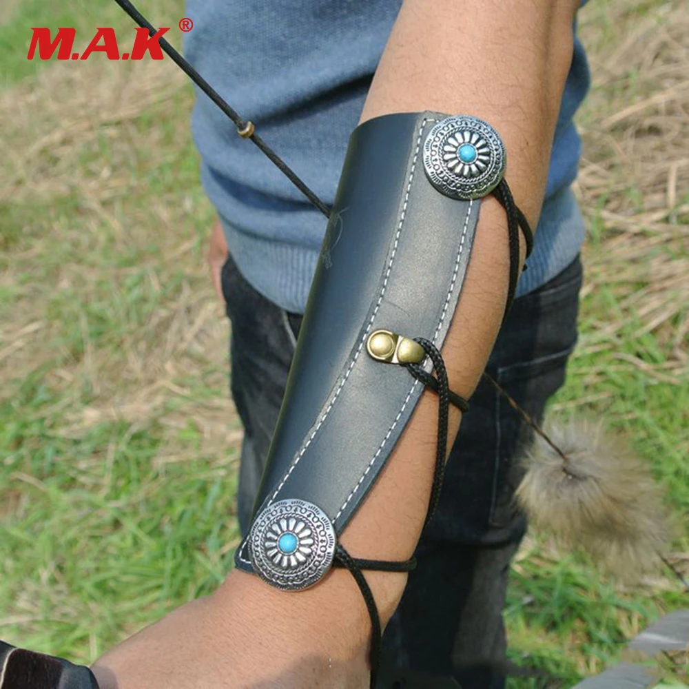 

Full-grain Leather Arm Restraint Protector Guard 17x16.5cm in Black Pull Arm for Shooting Hunting Archery Accessory