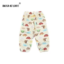 Детские штаны для мальчиков и девочек детские свободные штаны с принтом животных длинные Хлопковые Штаны для новорожденных мальчиков и девочек