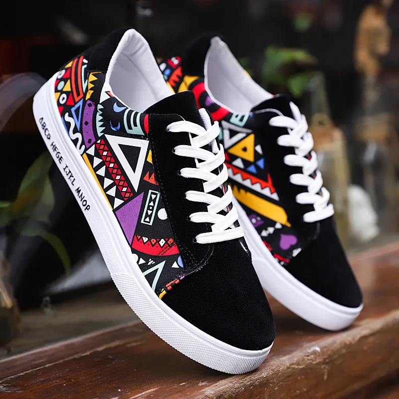 

Spring Summer Sneakers New 2018 Fashion Men's Flats Platform Sneakers Peking Style Canvas Shoes Men Casual Espadrilles Zapatos