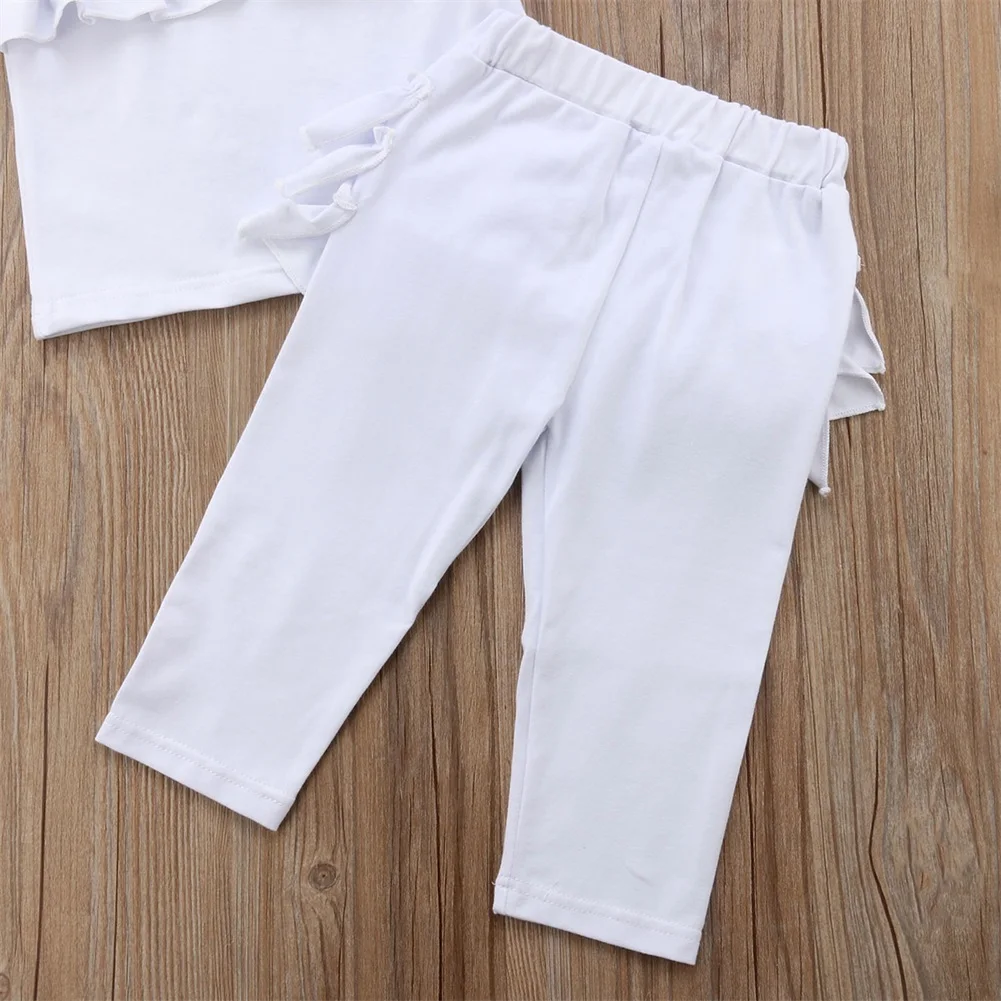 PUDCOCO/Новейшая Одежда для новорожденных девочек хлопковая футболка с длинными рукавами верхние леггинсы, штаны повседневные осенние комплекты одежды