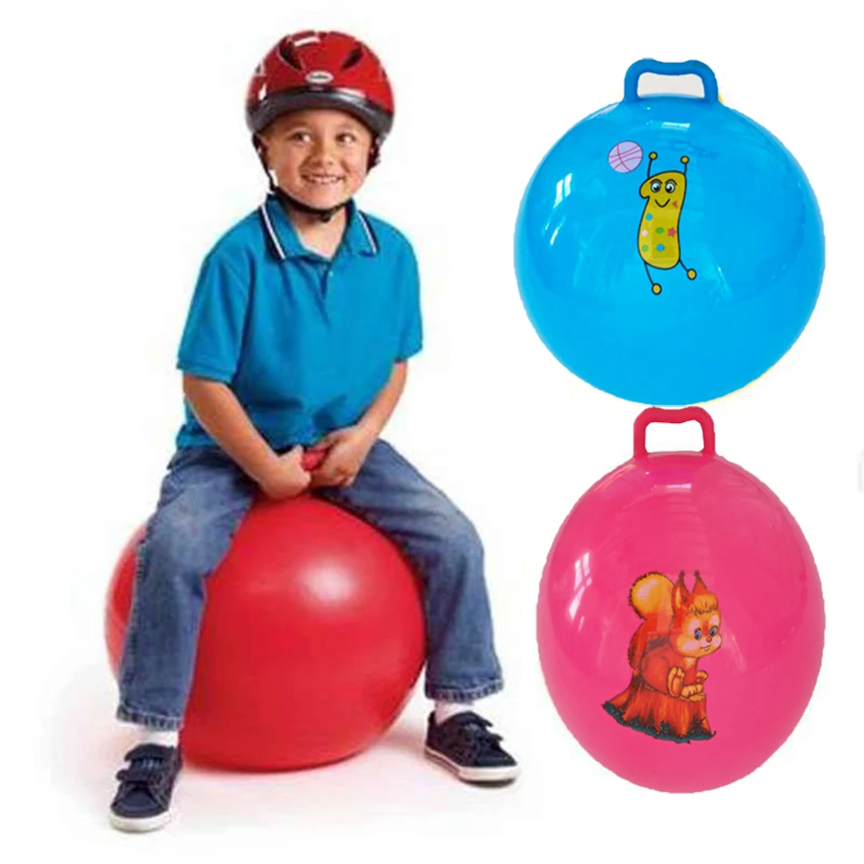 exercise ball with handle