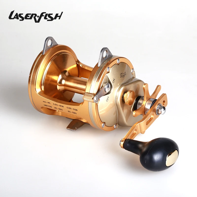 

Laser.Fish ACT351 Trolling Fishing Reel 3BB 1RB max drag 30KG supports sea fishing better than spinning reel