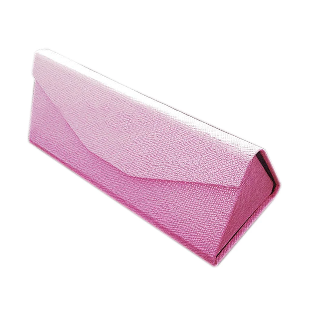 

Folding PU Waterproof Sunglasses Box Strong Magnet Eyewear Case Solid Color Portable Glasses Protective Organizer