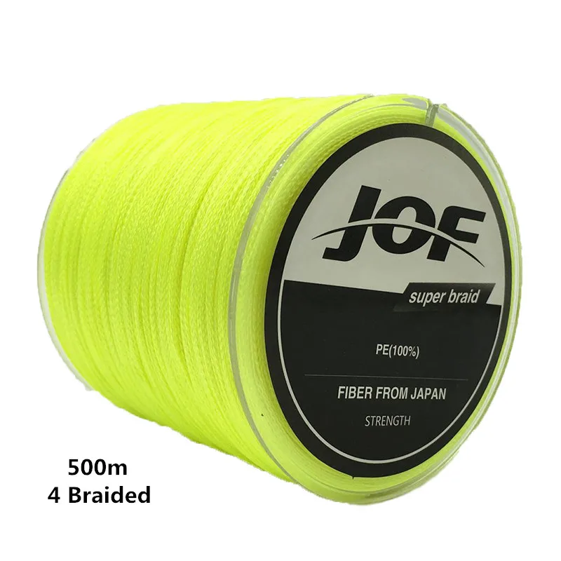 500M Strong Braided Lines Multifilament 100% PE 4 Braided Fishing Line Free Shipping 8LB 10LB 20LB 30LB 40LB 60LB 80LB 100LB #B0