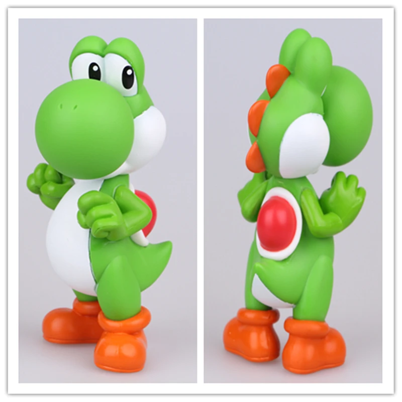 8 15 см Super Mario Bros фигурка модель игрушки Bowser Koopa Yoshi Марио Луиджи гриб Персик ПВХ