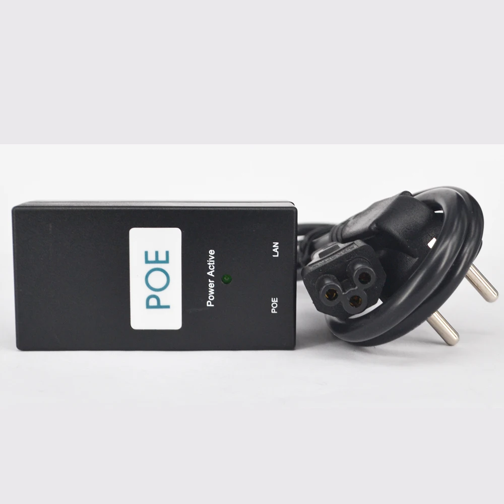 CTVMAN Desktop POE Injector Power Adapter 48V 0.5A 10100Mbps with EUUS Plug Cable01
