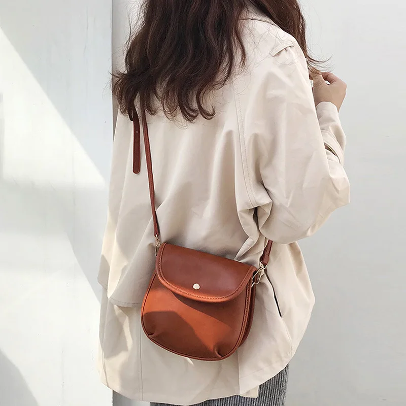 

summer women's bag for phone small crossbody bags for women mini shoulder bag for girl simple pu leather ladies handbag
