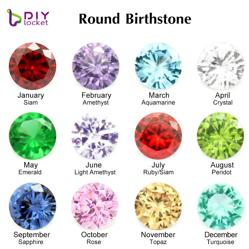 birthday stones charms LSFC476 6