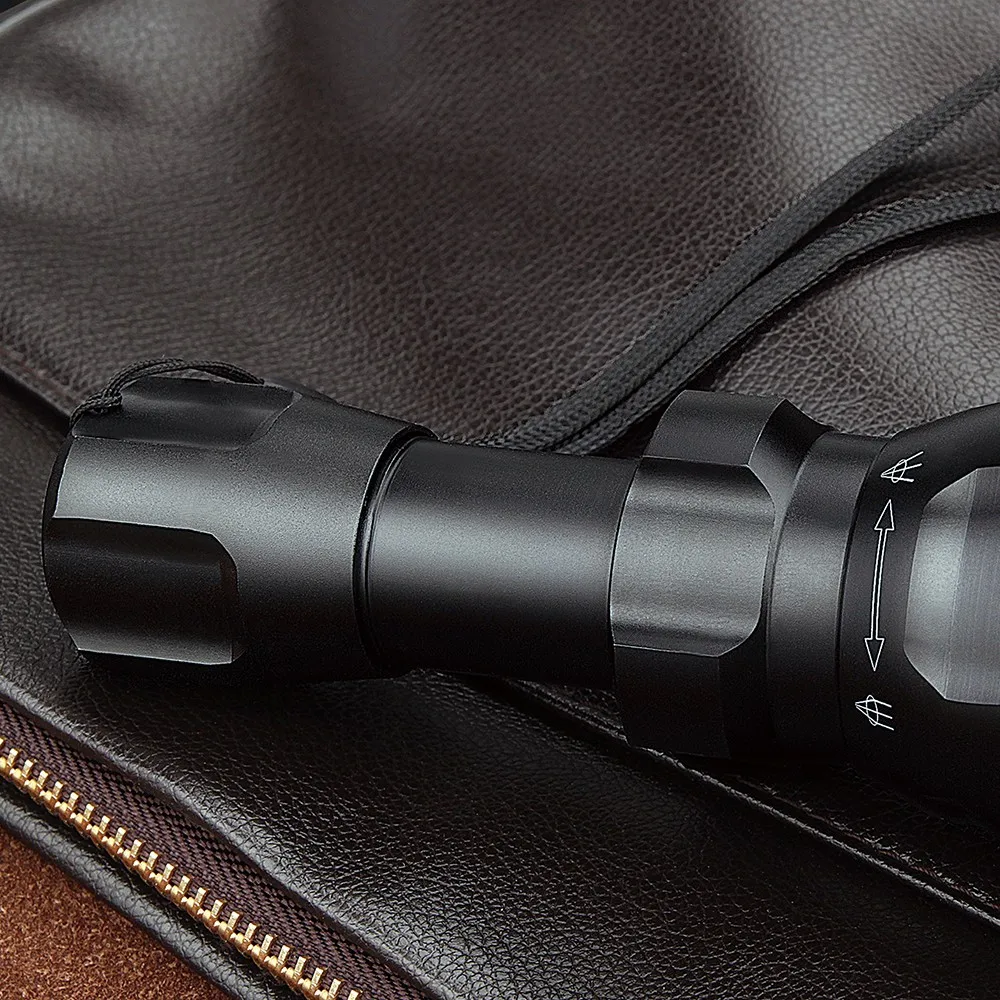 UniqueFire UF-1503 Mini CREE XML T6 LED 18650 Flashlight Torch1200LM 3 Modes Adjustable Focus And Waterproof 7
