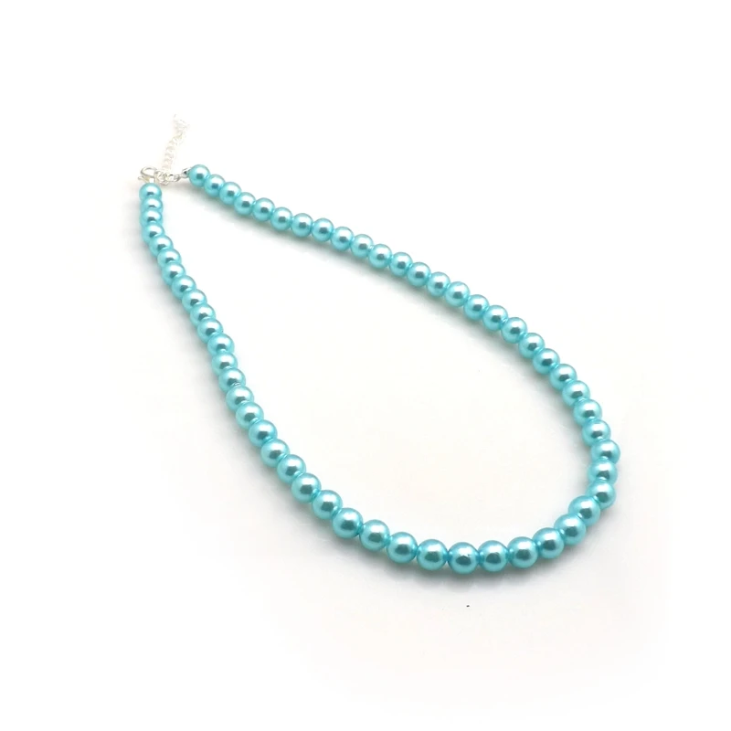 XiaoYaoTYM Mixed Lot 24pcs 8mm Imitation Pearl Necklace Fashion 17" Imitation Pearl Choker Wholesale 2