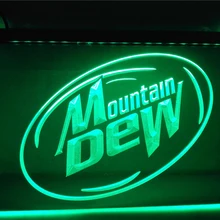 LE162-горная роса энергетический напиток спортивный светодиодный неоновый свет знак