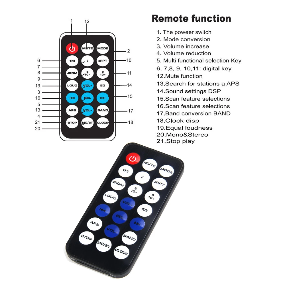 Автомагнитола 1din автомобильный стерео плеер Bluetooth аудио музыкальный MP3 плеер FM Радио Aux вход приемник SD USB MP3 плеер универсальный JSD520