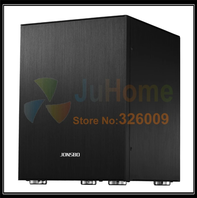 Jonsbo C2 Black C2BK, HTPC ITX мини Чехол для компьютера из алюминия, поддержка 3,5 ''HDD, USB3.0, домашний кинотеатр компьютер, другие C3 V4