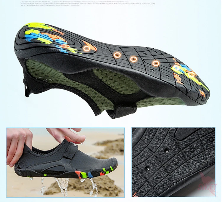 Г., летняя пляжная Уличная обувь для мужчин и женщин, обувь для плавания быстросохнущая обувь для плавания с кожаным носком, сандалии для плавания
